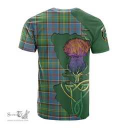 Scottish Colville Clan Tartan with Thistle and Scotland Map Tartan Plaid T Shirt Scottish Plaid Tartan Plaid - ScotsTee - scotstee.com