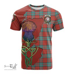 Scottish Dunbar Ancient Clan Tartan with Thistle and Scotland Map Tartan Plaid T Shirt Scottish Plaid Tartan Plaid - ScotsTee - scotstee.com