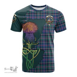 Scottish Cooper Clan Tartan with Thistle and Scotland Map Tartan Plaid T Shirt Scottish Plaid Tartan Plaid - ScotsTee - scotstee.com