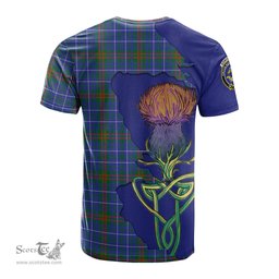 Scottish Edmonstone Clan Tartan with Thistle and Scotland Map Tartan Plaid T Shirt Scottish Plaid Tartan Plaid - ScotsTee - scotstee.com