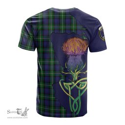 Scottish Forbes Clan Tartan with Thistle and Scotland Map Tartan Plaid T Shirt Scottish Plaid Tartan Plaid - ScotsTee - scotstee.com