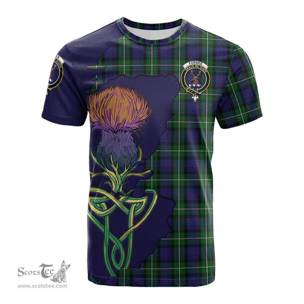 Scottish Forbes Clan Tartan with Thistle and Scotland Map Tartan Plaid T Shirt Scottish Plaid Tartan Plaid - ScotsTee - scotstee.com