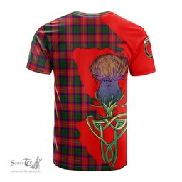 Scottish Charteris Clan Tartan with Thistle and Scotland Map Tartan Plaid T Shirt Scottish Plaid Tartan Plaid - ScotsTee - scotstee.com