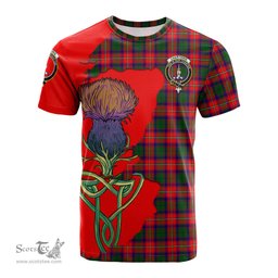Scottish Charteris Clan Tartan with Thistle and Scotland Map Tartan Plaid T Shirt Scottish Plaid Tartan Plaid - ScotsTee - scotstee.com