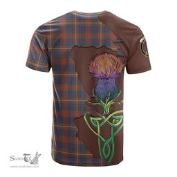 Scottish Fraser Hunting Modern Clan Tartan with Thistle and Scotland Map Tartan Plaid T Shirt Scottish Plaid Tartan Plaid - ScotsTee - scotstee.com