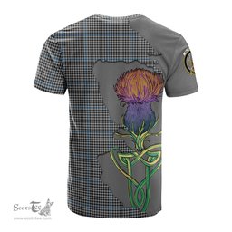 Scottish Gladstone Clan Tartan with Thistle and Scotland Map Tartan Plaid T Shirt Scottish Plaid Tartan Plaid - ScotsTee - scotstee.com
