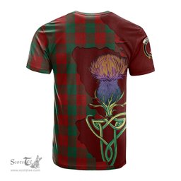 Scottish Erskine Clan Tartan with Thistle and Scotland Map Tartan Plaid T Shirt Scottish Plaid Tartan Plaid - ScotsTee - scotstee.com