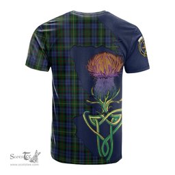 Scottish Gow Hunting Clan Tartan with Thistle and Scotland Map Tartan Plaid T Shirt Scottish Plaid Tartan Plaid - ScotsTee - scotstee.com