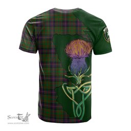 Scottish Cochrane Clan Tartan with Thistle and Scotland Map Tartan Plaid T Shirt Scottish Plaid Tartan Plaid - ScotsTee - scotstee.com