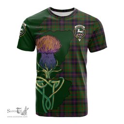 Scottish Cochrane Clan Tartan with Thistle and Scotland Map Tartan Plaid T Shirt Scottish Plaid Tartan Plaid - ScotsTee - scotstee.com
