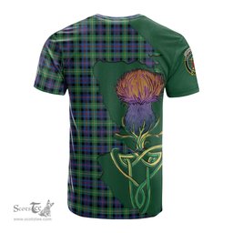 Scottish Farquharson Ancient Clan Tartan with Thistle and Scotland Map Tartan Plaid T Shirt Scottish Plaid Tartan Plaid - ScotsTee - scotstee.com