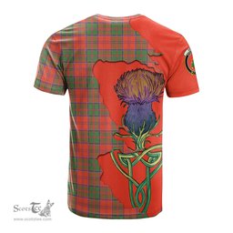 Scottish Grant Ancient Clan Tartan with Thistle and Scotland Map Tartan Plaid T Shirt Scottish Plaid Tartan Plaid - ScotsTee - scotstee.com