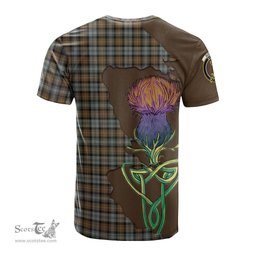 Scottish Gordon Weathered Clan Tartan with Thistle and Scotland Map Tartan Plaid T Shirt Scottish Plaid Tartan Plaid - ScotsTee - scotstee.com