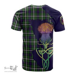 Scottish Farquharson Dress Clan Tartan with Thistle and Scotland Map Tartan Plaid T Shirt Scottish Plaid Tartan Plaid - ScotsTee - scotstee.com