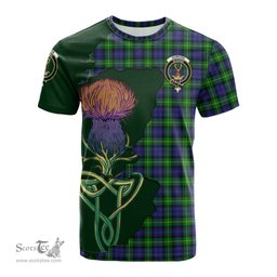 Scottish Gordon Modern Clan Tartan with Thistle and Scotland Map Tartan Plaid T Shirt Scottish Plaid Tartan Plaid - ScotsTee - scotstee.com