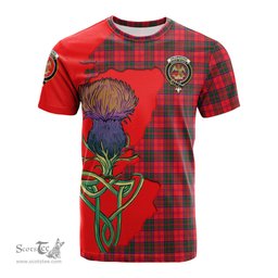 Scottish Drummond Modern Clan Tartan with Thistle and Scotland Map Tartan Plaid T Shirt Scottish Plaid Tartan Plaid - ScotsTee - scotstee.com