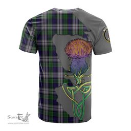 Scottish Colquhoun Dress Clan Tartan with Thistle and Scotland Map Tartan Plaid T Shirt Scottish Plaid Tartan Plaid - ScotsTee - scotstee.com