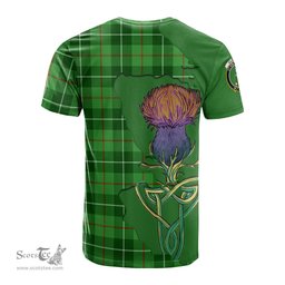 Scottish Clephan Clan Tartan with Thistle and Scotland Map Tartan Plaid T Shirt Scottish Plaid Tartan Plaid - ScotsTee - scotstee.com