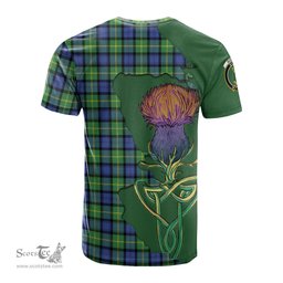 Scottish Gordon Old Ancient Clan Tartan with Thistle and Scotland Map Tartan Plaid T Shirt Scottish Plaid Tartan Plaid - ScotsTee - scotstee.com