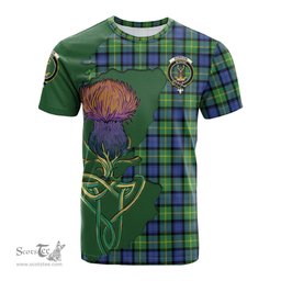 Scottish Gordon Old Ancient Clan Tartan with Thistle and Scotland Map Tartan Plaid T Shirt Scottish Plaid Tartan Plaid - ScotsTee - scotstee.com