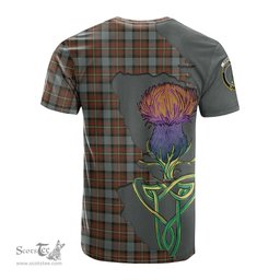 Scottish Ferguson Weathered Clan Tartan with Thistle and Scotland Map Tartan Plaid T Shirt Scottish Plaid Tartan Plaid - ScotsTee - scotstee.com