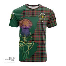 Scottish Cumming Hunting Ancient Clan Tartan with Thistle and Scotland Map Tartan Plaid T Shirt Scottish Plaid Tartan Plaid - ScotsTee - scotstee.com