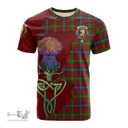 Scottish Forrester or Foster Clan Tartan with Thistle and Scotland Map Tartan Plaid T Shirt Scottish Plaid Tartan Plaid - ScotsTee - scotstee.com