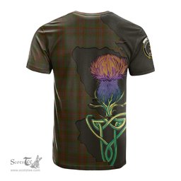 Scottish Gray Clan Tartan with Thistle and Scotland Map Tartan Plaid T Shirt Scottish Plaid Tartan Plaid - ScotsTee - scotstee.com