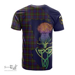 Scottish Durie Clan Tartan with Thistle and Scotland Map Tartan Plaid T Shirt Scottish Plaid Tartan Plaid - ScotsTee - scotstee.com