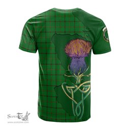 Scottish Don Clan Tartan with Thistle and Scotland Map Tartan Plaid T Shirt Scottish Plaid Tartan Plaid - ScotsTee - scotstee.com