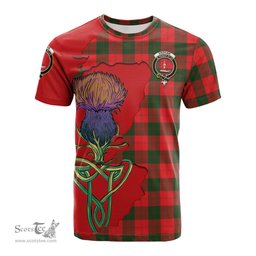 Scottish Erskine Modern Clan Tartan with Thistle and Scotland Map Tartan Plaid T Shirt Scottish Plaid Tartan Plaid - ScotsTee - scotstee.com