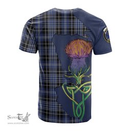 Scottish Clark (Lion) Clan Tartan with Thistle and Scotland Map Tartan Plaid T Shirt Scottish Plaid Tartan Plaid - ScotsTee - scotstee.com