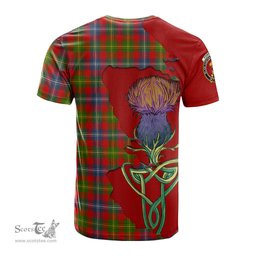 Scottish Forrester Clan Tartan with Thistle and Scotland Map Tartan Plaid T Shirt Scottish Plaid Tartan Plaid - ScotsTee - scotstee.com