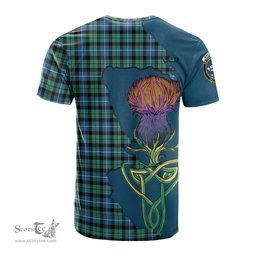 Scottish Galbraith Ancient Clan Tartan with Thistle and Scotland Map Tartan Plaid T Shirt Scottish Plaid Tartan Plaid - ScotsTee - scotstee.com