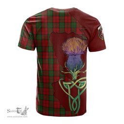 Scottish Dunbar Clan Tartan with Thistle and Scotland Map Tartan Plaid T Shirt Scottish Plaid Tartan Plaid - ScotsTee - scotstee.com
