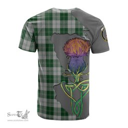 Scottish Erskine Green Clan Tartan with Thistle and Scotland Map Tartan Plaid T Shirt Scottish Plaid Tartan Plaid - ScotsTee - scotstee.com