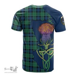 Scottish Graham of Menteith Ancient Clan Tartan with Thistle and Scotland Map Tartan Plaid T Shirt Scottish Plaid Tartan Plaid - ScotsTee - scotstee.com
