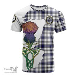 Scottish Hannay Modern Clan Tartan with Thistle and Scotland Map Tartan Plaid T Shirt Scottish Plaid Tartan Plaid - ScotsTee - scotstee.com