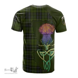 Scottish MacLean Hunting Clan Tartan with Thistle and Scotland Map Tartan Plaid T Shirt Scottish Plaid Tartan Plaid - ScotsTee - scotstee.com