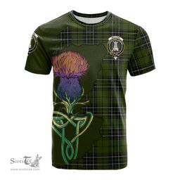 Scottish MacLean Hunting Clan Tartan with Thistle and Scotland Map Tartan Plaid T Shirt Scottish Plaid Tartan Plaid - ScotsTee - scotstee.com