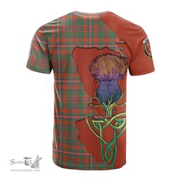Scottish MacKinnon Ancient Clan Tartan with Thistle and Scotland Map Tartan Plaid T Shirt Scottish Plaid Tartan Plaid - ScotsTee - scotstee.com