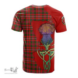 Scottish MacKinnon Modern Clan Tartan with Thistle and Scotland Map Tartan Plaid T Shirt Scottish Plaid Tartan Plaid - ScotsTee - scotstee.com