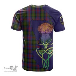 Scottish MacLennan Clan Tartan with Thistle and Scotland Map Tartan Plaid T Shirt Scottish Plaid Tartan Plaid - ScotsTee - scotstee.com