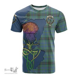 Scottish MacInnes Ancient Clan Tartan with Thistle and Scotland Map Tartan Plaid T Shirt Scottish Plaid Tartan Plaid - ScotsTee - scotstee.com
