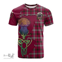 Scottish Little Clan Tartan with Thistle and Scotland Map Tartan Plaid T Shirt Scottish Plaid Tartan Plaid - ScotsTee - scotstee.com