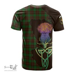 Scottish MacFie Hunting Clan Tartan with Thistle and Scotland Map Tartan Plaid T Shirt Scottish Plaid Tartan Plaid - ScotsTee - scotstee.com
