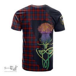 Scottish MacLachlan Clan Tartan with Thistle and Scotland Map Tartan Plaid T Shirt Scottish Plaid Tartan Plaid - ScotsTee - scotstee.com