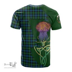 Scottish Lamont Clan Tartan with Thistle and Scotland Map Tartan Plaid T Shirt Scottish Plaid Tartan Plaid - ScotsTee - scotstee.com