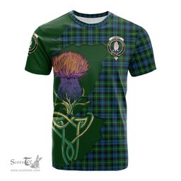 Scottish Lamont Clan Tartan with Thistle and Scotland Map Tartan Plaid T Shirt Scottish Plaid Tartan Plaid - ScotsTee - scotstee.com