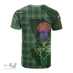 Scottish MacDonald Lord of the Isles Hunting Clan Tartan with Thistle and Scotland Map Tartan Plaid T Shirt Scottish Plaid Tartan Plaid - ScotsTee - scotstee.com